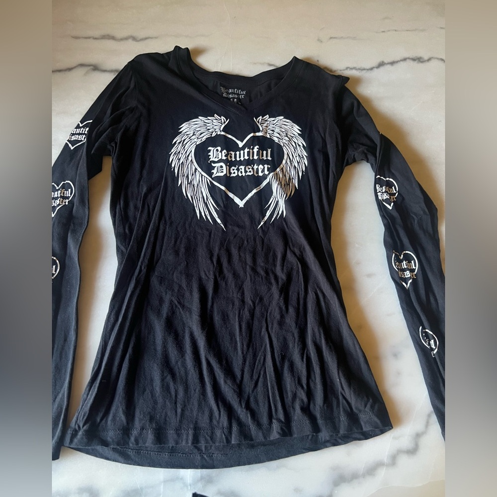💜 Beautiful Disaster Long Sleeve Tee